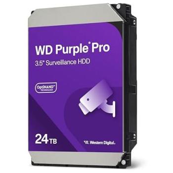 WD Purple Pro 24TB Surveillance Internal Hard Drive - SATA 6Gb/s, 7200 RPM, 3.5
