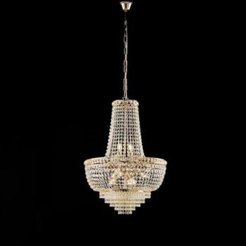 Lámpara de Araña Clásica Wagner Oro 8 Luces E14