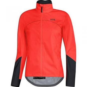 GORE Wear Chaqueta impermeable de ciclismo en carretera para mujer, C5 Women GORE-TEX Active Jacket, 38, Naranja/Negro, 100202