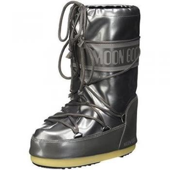 Moon Boot unisex, niños 0-24 Vinile Met. zapatos Walking Baby Plateado Size: 31/34
