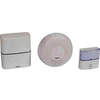 Legrand - Kit Serenity timbre y 2 campanas inalámbricas 30 melodías + MP3 - blanco