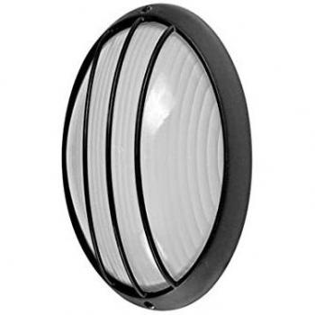 Aplique exterior oval Aquila pequeño 1xE27 negro