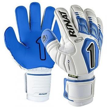 Rinat Uno Premier NRG Semi Guante de Portero, Unisex niños, Blanco/Azul, 4