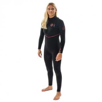 Rip Curl Fbomb Fusion 4/3mm Neopreno Zip Free para Mujer - Color Negro, Talla US 8