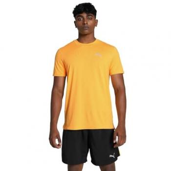 Puma Camiseta De Manga Corta Cloudspun 52498938 para hombre, Deportivo, Multideporte, Poliéster, Color amarillo, Talla XXL, Manga corta