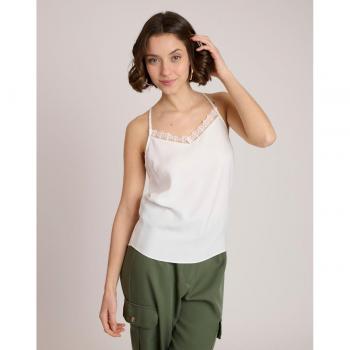 Top de mujer de tirantes con encaje