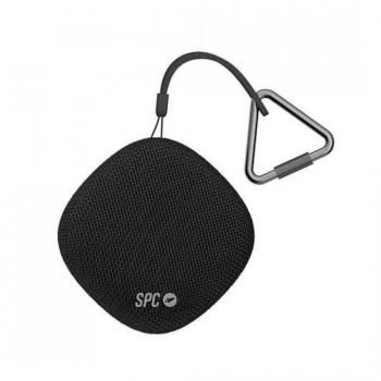 SPC Sound Go - Altavoz Bluetooth 5.0 portátil con mosquetón, Compacto, Gran autonomía 24 Horas, Potencia 7W, Resistente al Agua