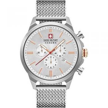 Reloj Cronógrafo Clásico II Swiss Military Hanowa 06-3332.04.001.09 con pulsera de acero inoxidable, 45 mm