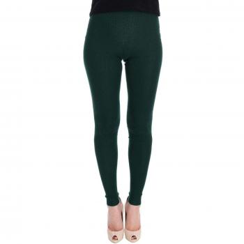 Dolce & Gabbana Green Cashmere Stretch Tights - IT36|XXS, Female Leggings, Size: 3XS, High Waist