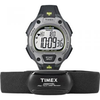 Timex Unisex Quartz Watch with LCD Dial Digital Display and Black Resin Strap T5K719F7