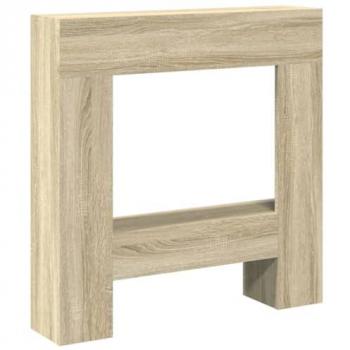 Sonoma Oak Engineered Wood Fireplace Surround 81x18x82 cm