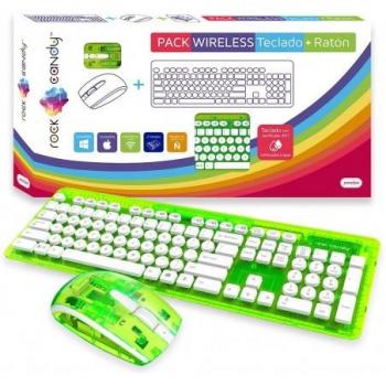 Teclado + Ratón Rock Candy Inalámbricos Verde Lima