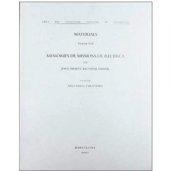 Memòries de missions de recerca. Volum XIII