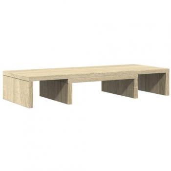 Soporte de Pantalla Ajustable Madera Roble Sonoma 60x24x10,5 cm