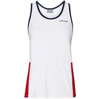 Head Club Tank Top G Camisetas, Niñas, Blanco, Rojo, 176