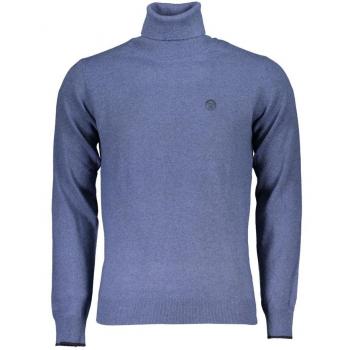 North Sails Blue Knit Turtleneck Shirt - XXL