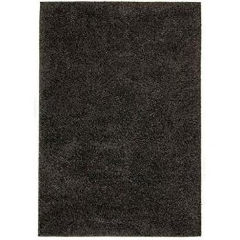 vidaXL Alfombra Shaggy Peluda 140x200cm Gris Antracita Decoración Casa y Hogar