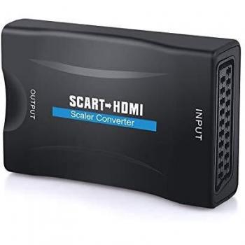 SCART a HDMI Convertidor,Keyixing 1080P Scart to HDMI Adaptador para HDTV STB PS3 Sky DVD BLU-Ray