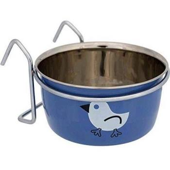 Comedero de Acero Inoxidable con Gancho para Pájaros - 10 cm