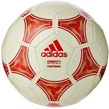 adidas CONEXT19 CPT Soccer Ball, Hombre, White/Active Red/Raw Sand, 4