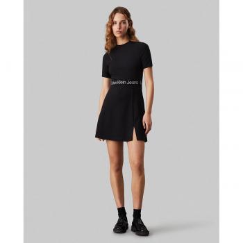Vestido Calvin Klein Jeans Midi Manga Corta Tape Milano