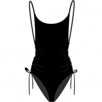 Banana Moon Nessy Black Women's 1-Piece Swimsuit