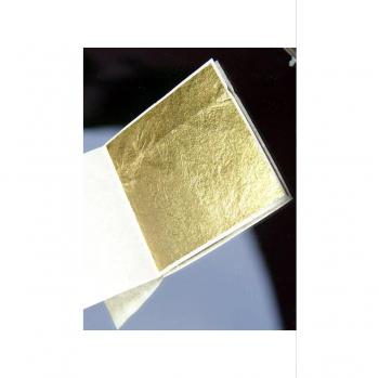 Lote de 200 hojas de oro 45 mm x 45 mm 24 quilates en la base 100% Veritable...