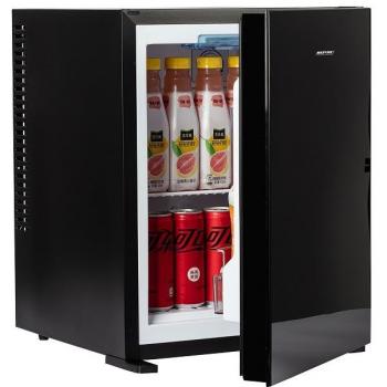 Minibar Independiente MPM-30-MBS-06/L con Frente de Vidrio Negro