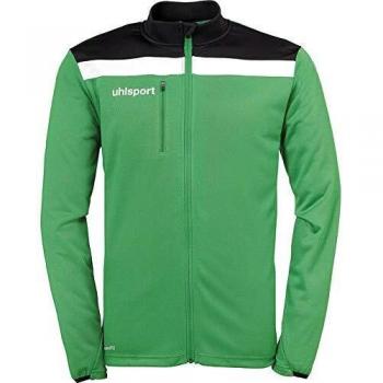 uhlsport Offense 23 Poly Jacket Chaqueta De Poliéster para Hombre, Verde/Negro/Blanco, 164