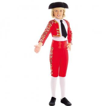 Disfraz de Torero rojo Español para niño