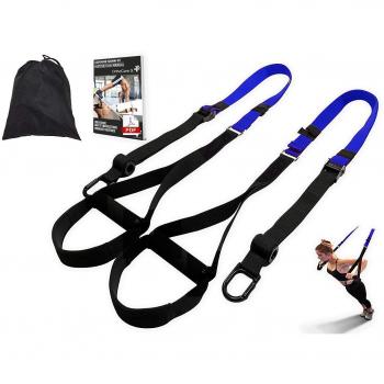 Ortho Care S Fitness - Entrenamiento en Suspension/Funcional con Cuerdas. Kit Multifuncion Gimnasia - Fortalecimiento, Resistencia y Tonificacion Muscular. con Anclaje para Puerta.…