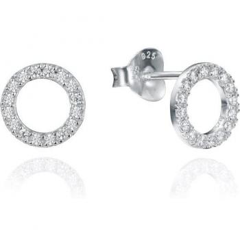 Pendientes Viceroy Clásica de Plata de Ley 71038E000-38 con Forma de Aro y Circonitas