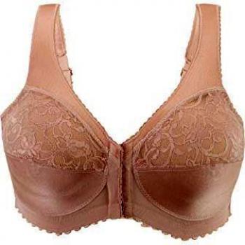 Glamorise MagicLift Front-Closure Support Bra - Pink, Wireless, Size 56-DD