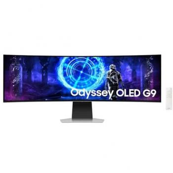 Monitor Gaming Curvo Samsung Odyssey G9 OLED 49 Dual QHD 5120 x 1440, 240Hz, 0,03ms, Plata