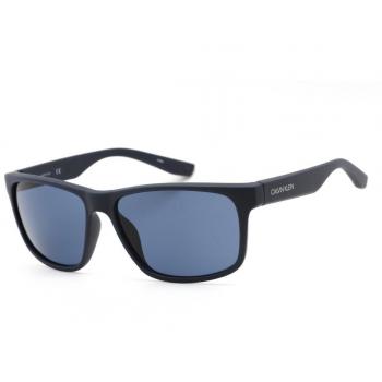 Calvin Klein Rectangle Mens Matte Navy Sunglasses CK19539S - Blue - One Size