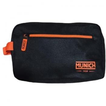 Neceser Munich Team Sports Negro Naranja Toiletry 6580009 Unisex adulto