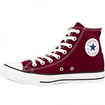Converse All Star hi Uomo Donna Unisex m9613c Maroon Bordeaux - 36