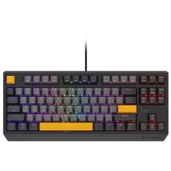 Teclado Mecánico Gaming Genesis Thor 230 TKL RGB Outemu Red Switch USB Cableado Anchor Gray Negative
