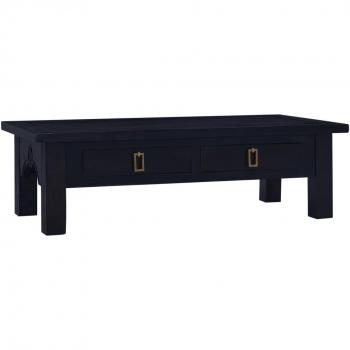 Mesa de centro negra clara de caoba 100x50x30 cm