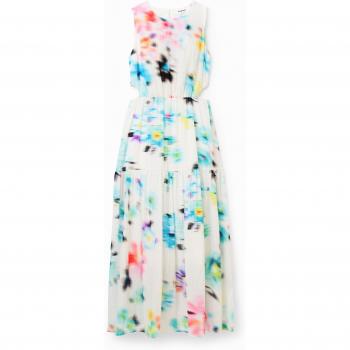 Desigual Vestido largo cut-out desenfocado Mujer