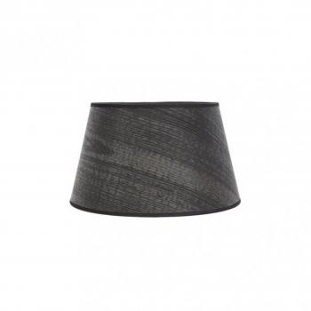 Pantalla Salma E27 Madera Negra 30dx22dx17h Conica Abierta