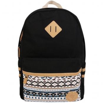 Backpack Mochilas Escolares, Marsoul Mujer Mochila Escolar Lona Grande Bolsa Estilo Étnico Vendimia Casual Colegio Bolso Para Chicas