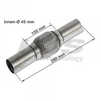 Flexrohr HJS 45mm, Longitud 290mm, Unión Flexible para Escape