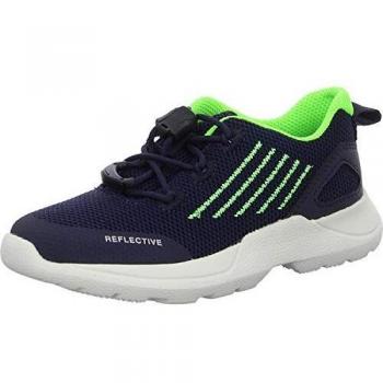Superfit Men's Rush Sneaker, Grey Blue Green 80, 3.5 UK