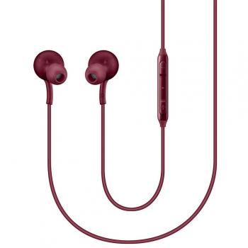 Samsung in-ear AKG - Auriculares in-ear con micrófono y puerto mini-jack, color borgoña