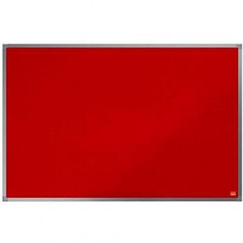 Nobo Tablero de Anuncios de Fieltro, 900 x 600 mm, Marco de Aluminio, Fijado a la Pared con Montaje en