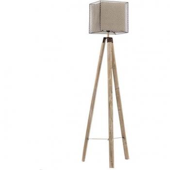 Lámpara de pie trípode ZAZU Metal y Madera