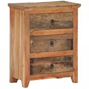 vidaXL Sideboard 60x33x75 cm Solid Acacia Wood and Reclaimed Wood