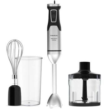 Batidora de mano Taurus HBA2300X, 2300W, 4 cuchillas de acero inoxidable, función Turbo, vaso medidor 1L, picador y emulsionador