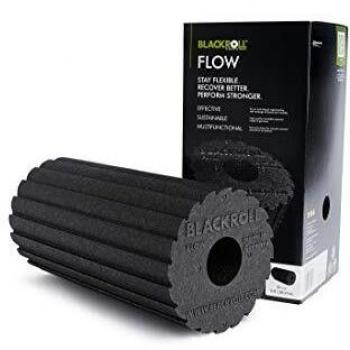Rodillo de masaje Blackroll Flow - unisex - negro - 30 cm - superficie estriada